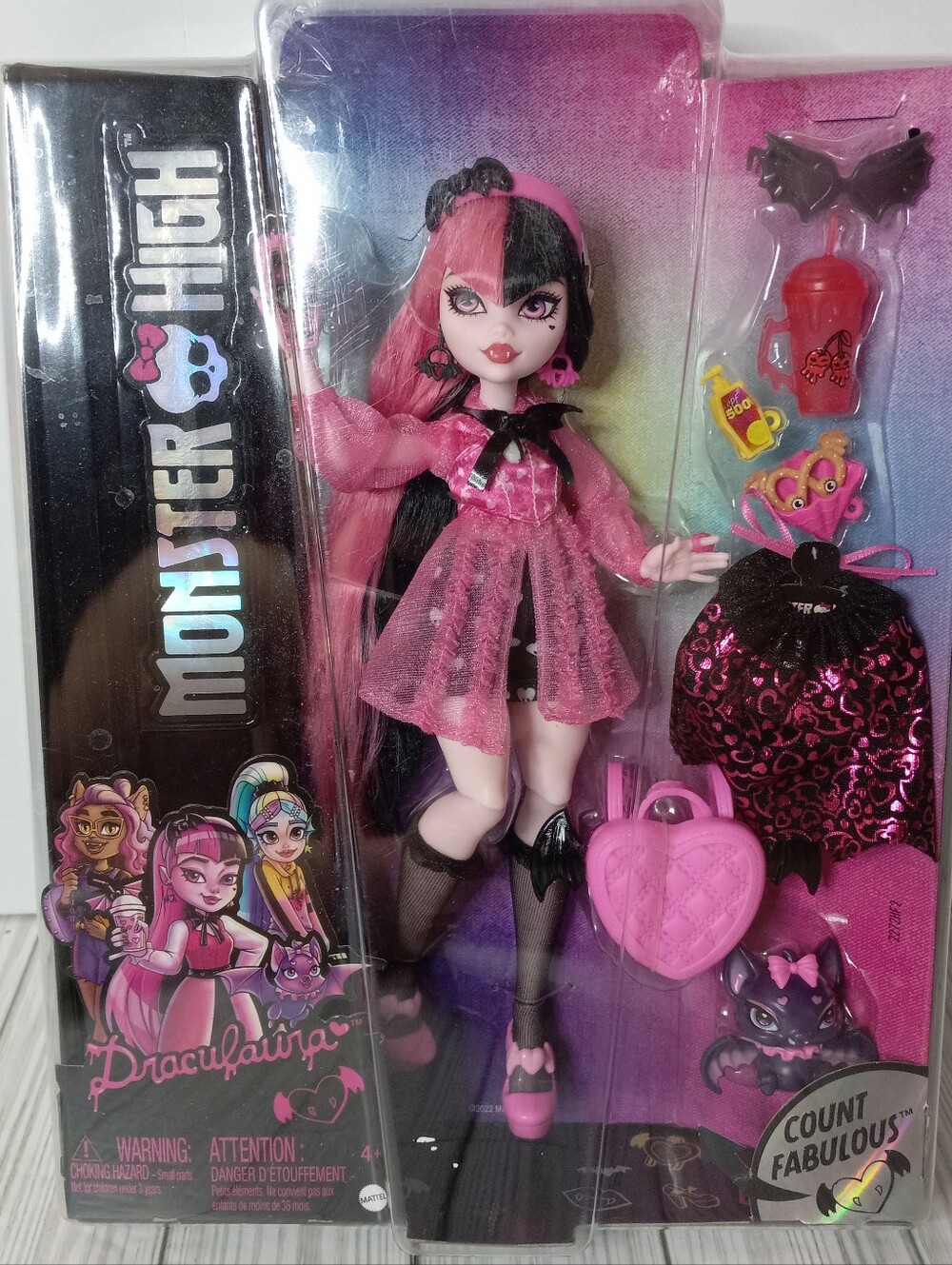 Monster High Draculaura Doll Count Fabulous Fashion Vampire Doll Mattel